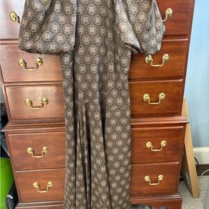 ANTONIO MELANI Brown medallion  Maxi Dress